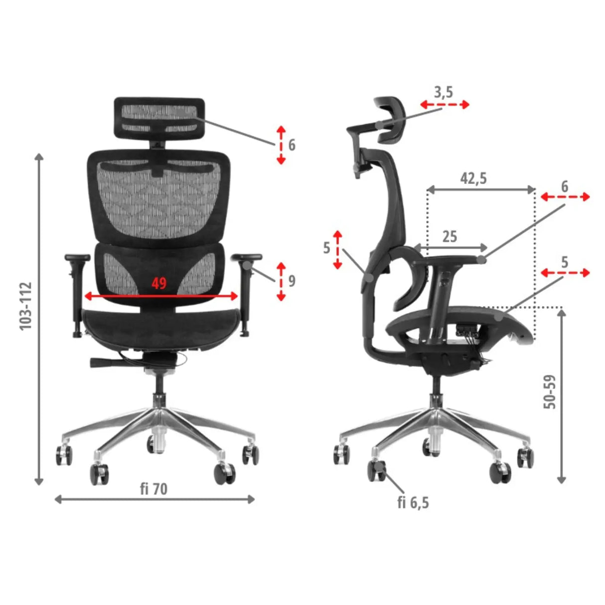 Ergonomic Chair ErgoNew S1A