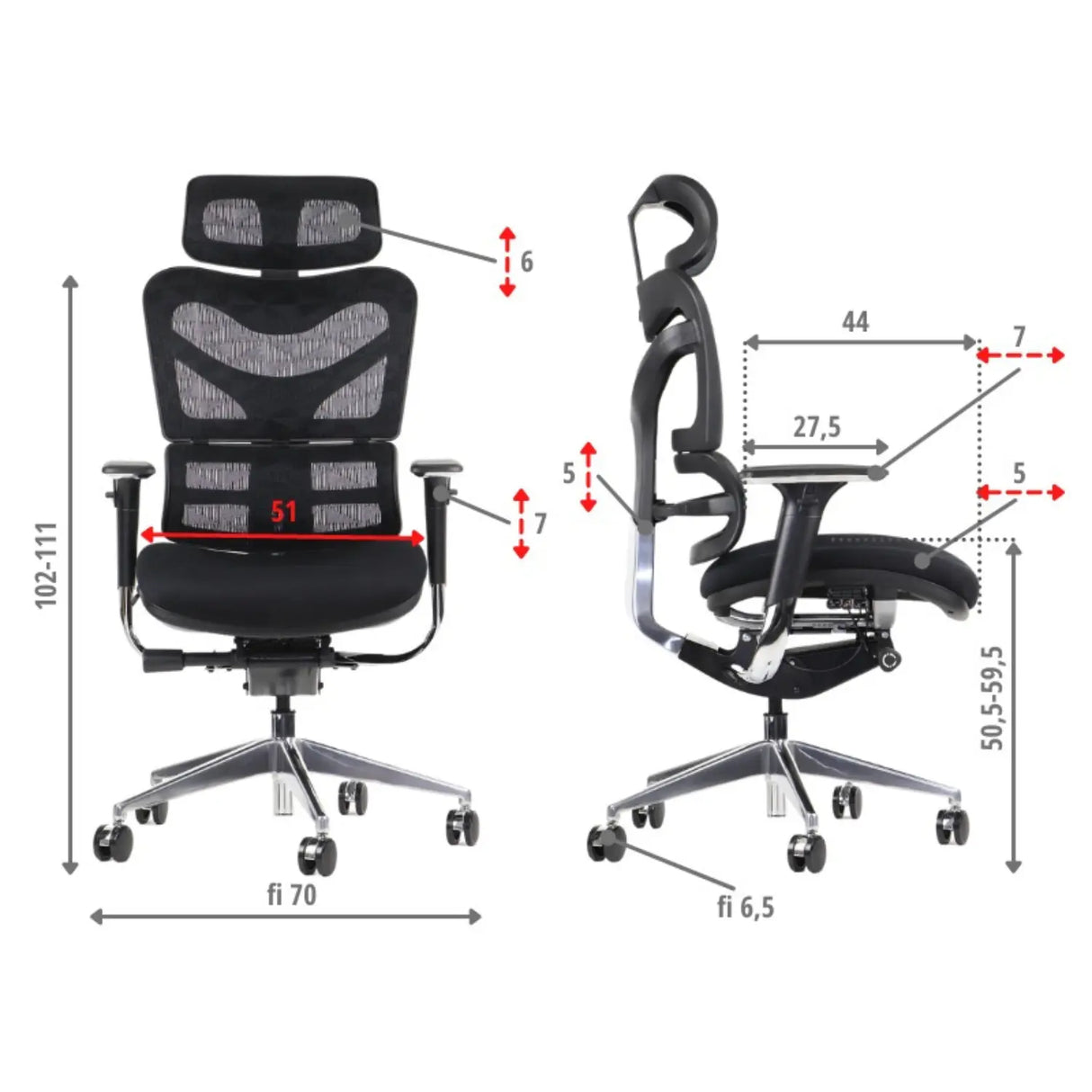 Ergonomischer Bürostuhl ErgoNew S7