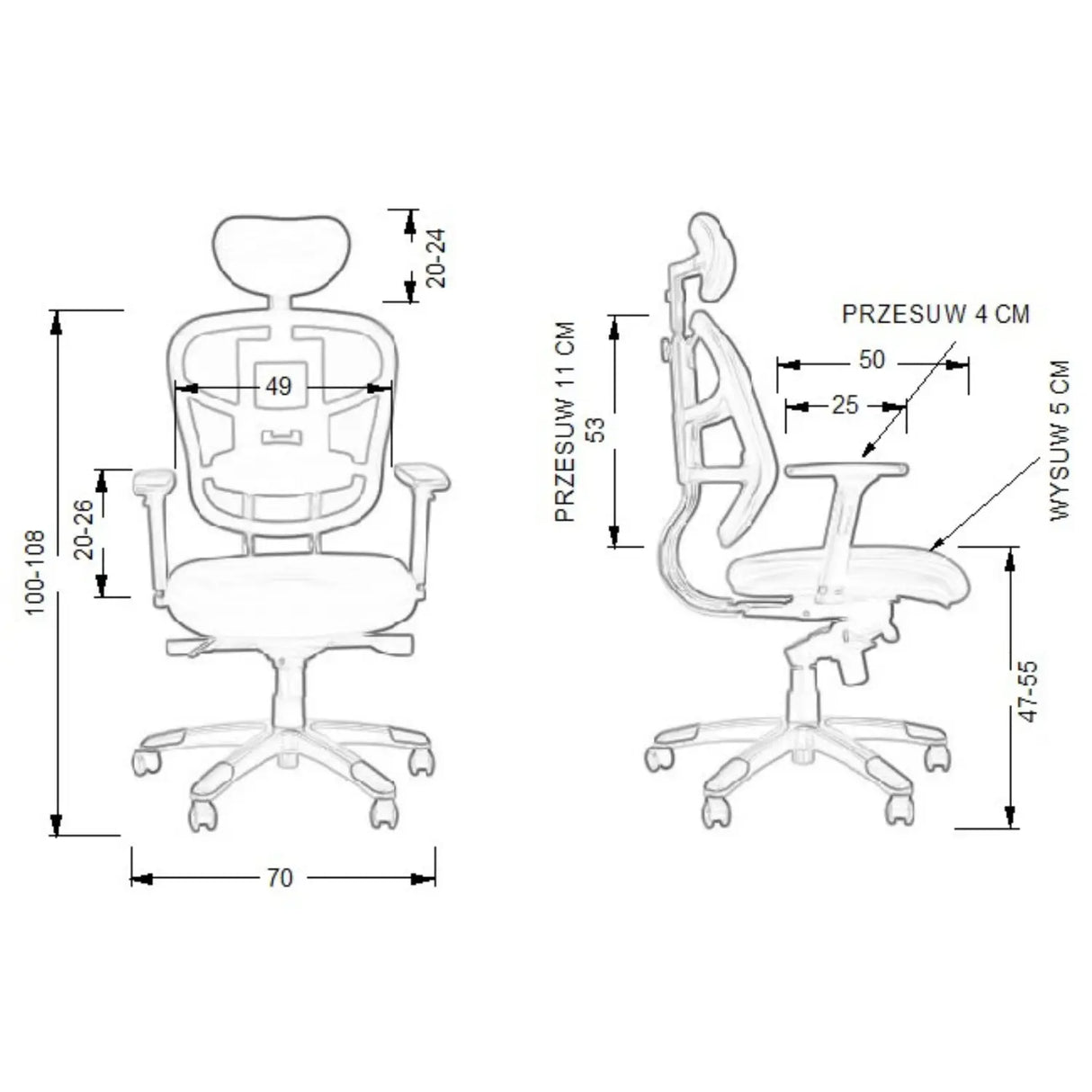 Ergonomic Chair HN-5018